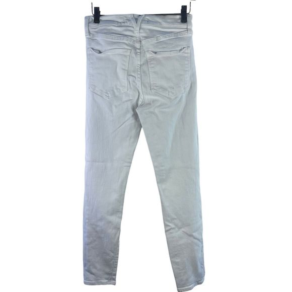 Veronica Beard Debbie Skinny Button Fly White Wash Jeans - Picture 2 of 14